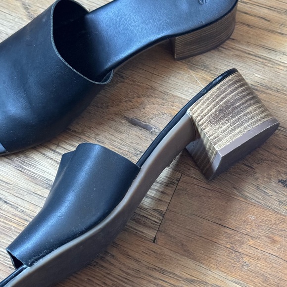 ASOS black leather mules - Picture 2 of 2